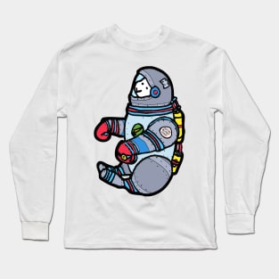 Astro Bunny the space astronaut rabbit Long Sleeve T-Shirt